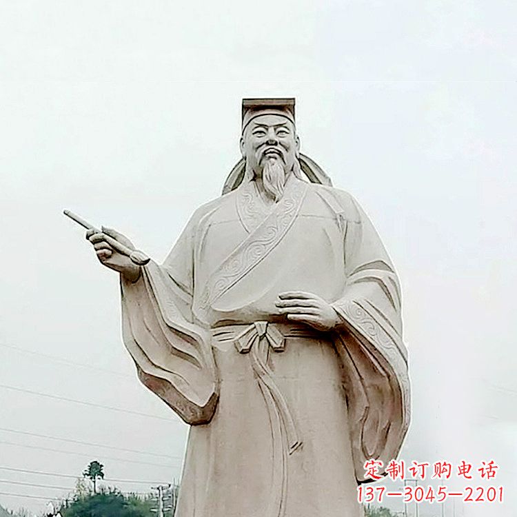 宁夏大型书圣王羲之景观石雕塑像