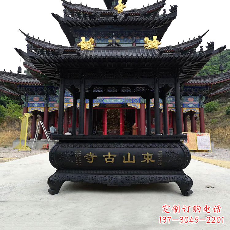 宁夏优雅古典大型香炉雕塑