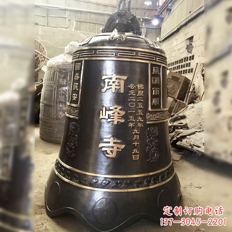 宁夏大型铜钟雕塑,用精湛工艺刻画出非凡品质