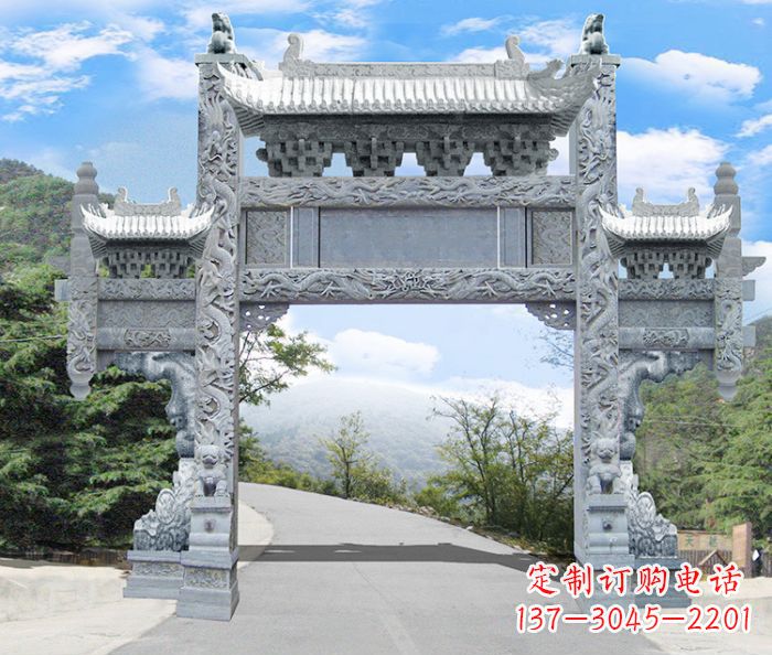 宁夏精美牌坊雕塑