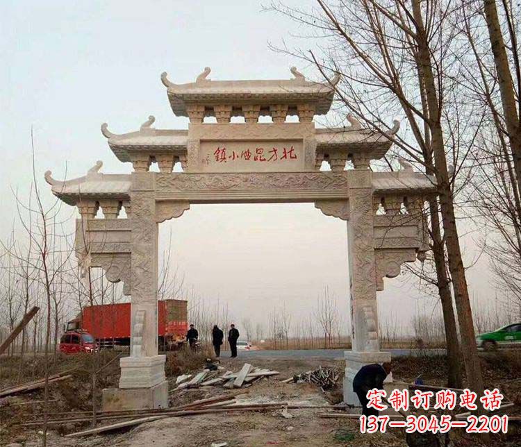 宁夏大理石牌坊石雕