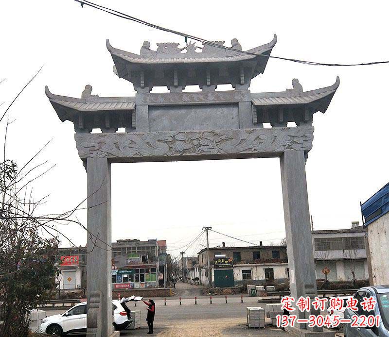 宁夏精美大理石牌坊石雕