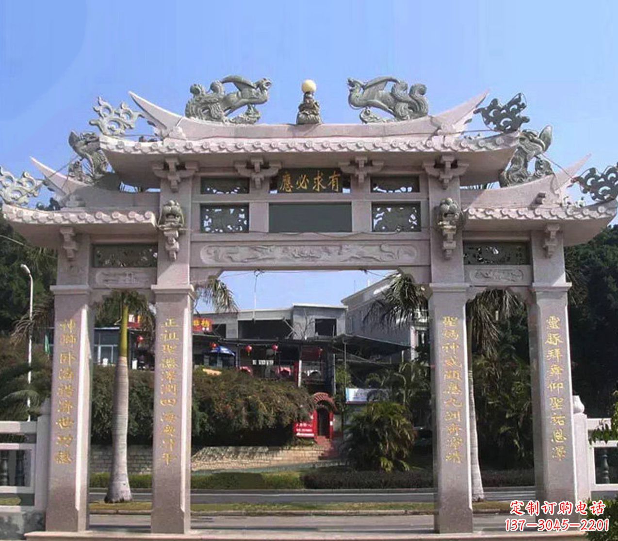 宁夏精美石雕牌坊雕塑——传承文化的艺术精品
