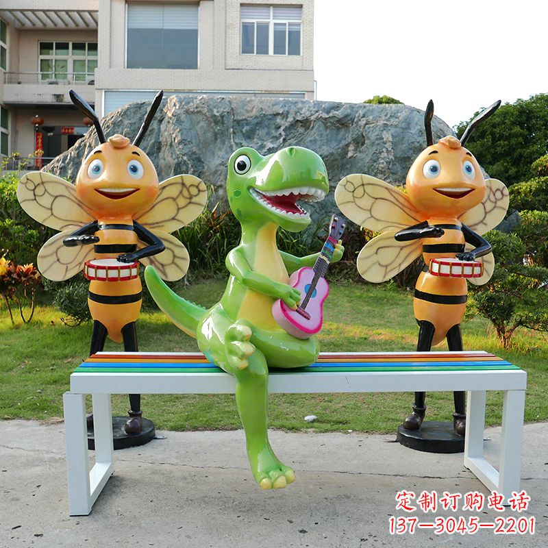 宁夏吉他恐龙雕塑