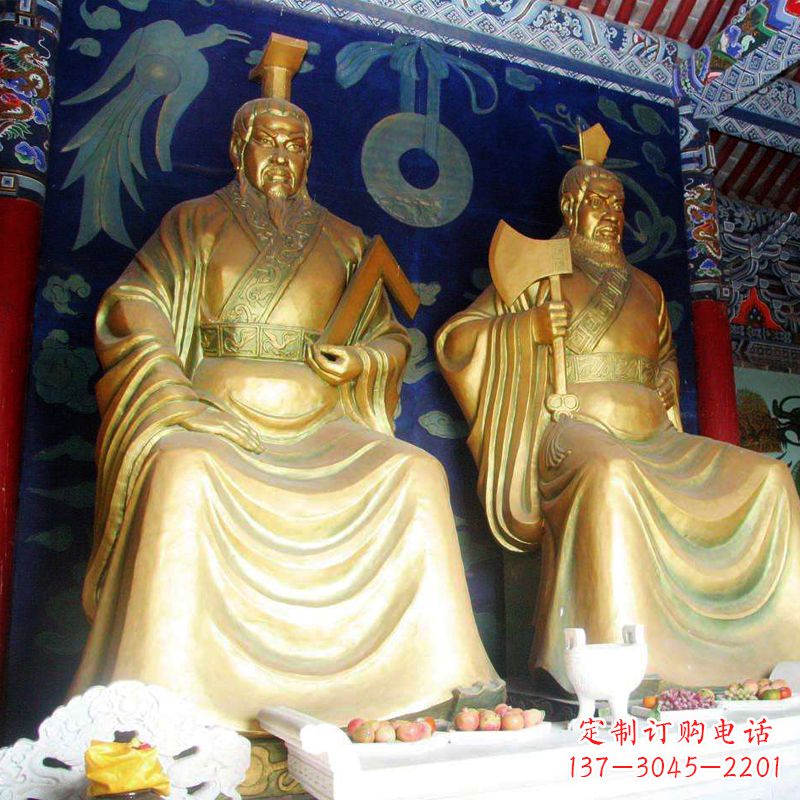 宁夏帝喾铜雕神像,让你的家居更有气质