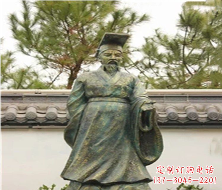 宁夏青铜雕刻汉武帝铜雕