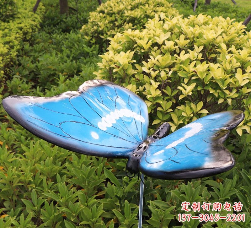 宁夏自然美妙的蝴蝶雕塑