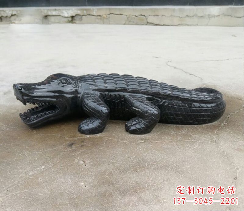 宁夏动物鳄鱼景观石雕