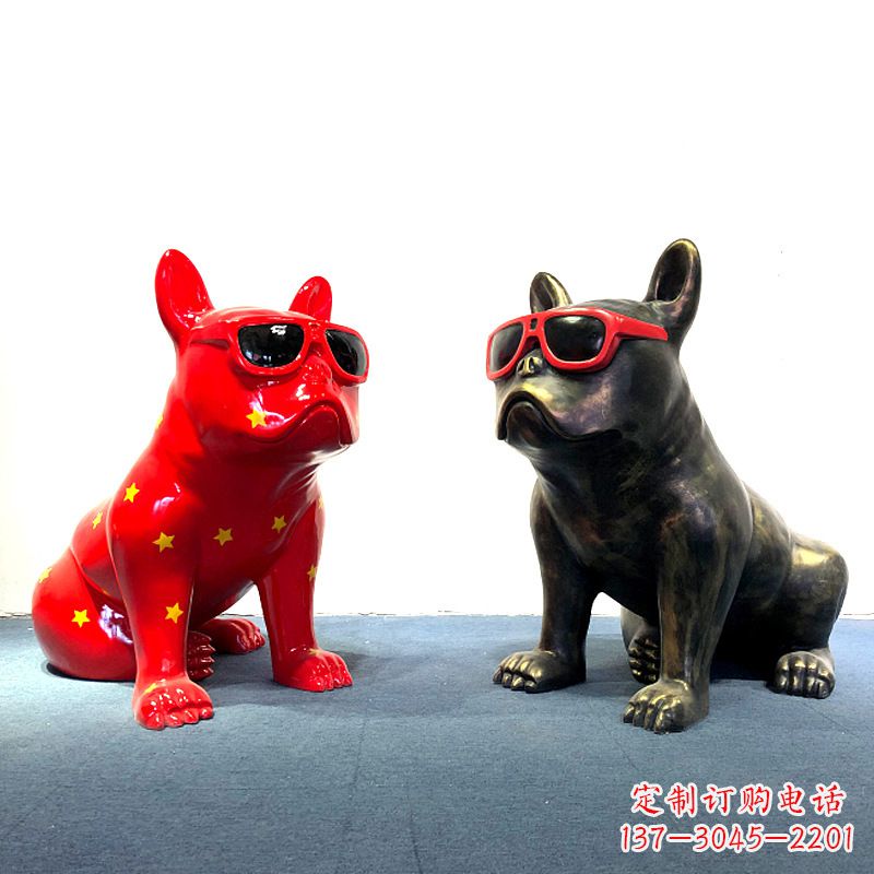 宁夏斗牛犬雕塑摆件