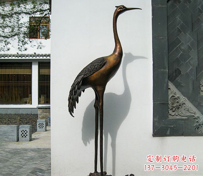宁夏仙鹤雕塑,精美绝伦,艺术动人