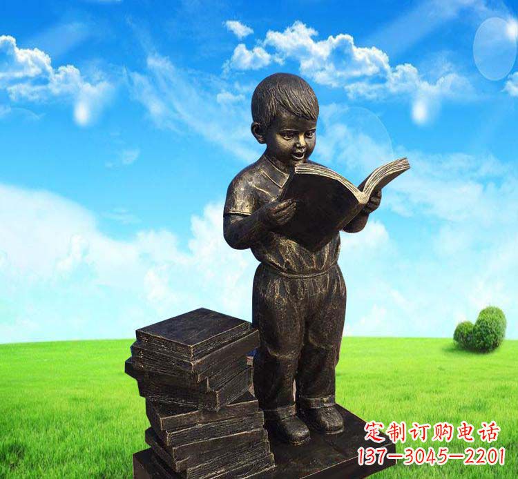 宁夏记忆中的男孩——铜雕塑