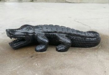宁夏经典鳄鱼景观石雕