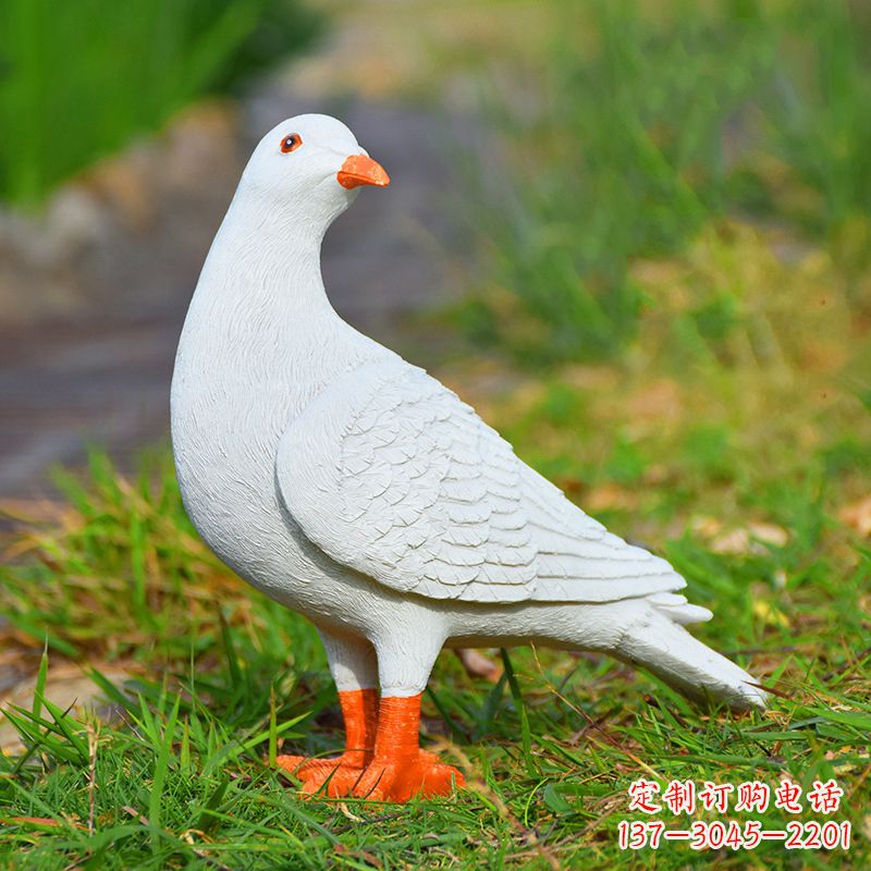 宁夏和平鸽雕塑传递和平与希望的象征