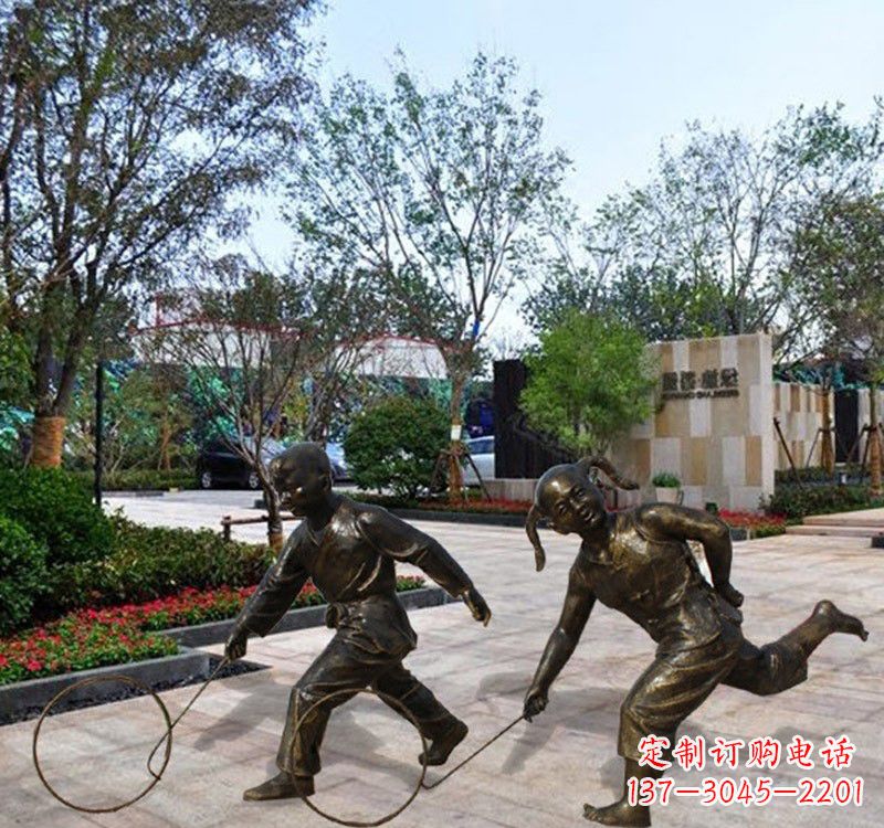 宁夏铜雕塑为孩子带来欢乐