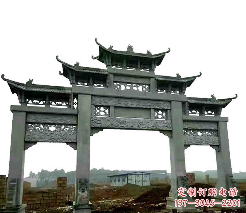 宁夏仿古道路牌坊石雕