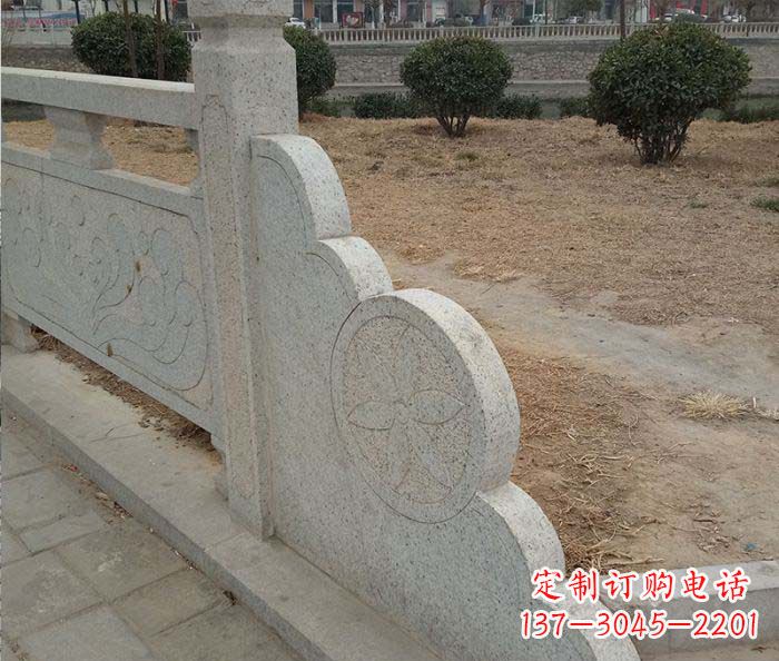 宁夏精美仿古护城河石雕栏板