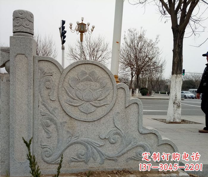 宁夏仿古护城河石栏板