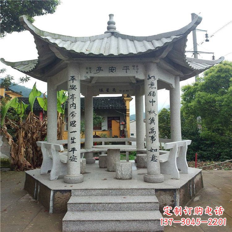 宁夏精美大理石凉亭雕塑
