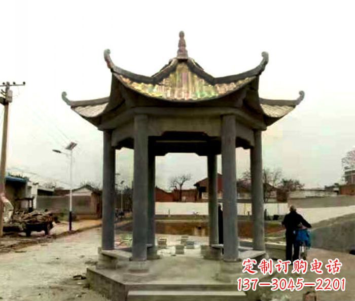 宁夏仿古凉亭石雕限量版