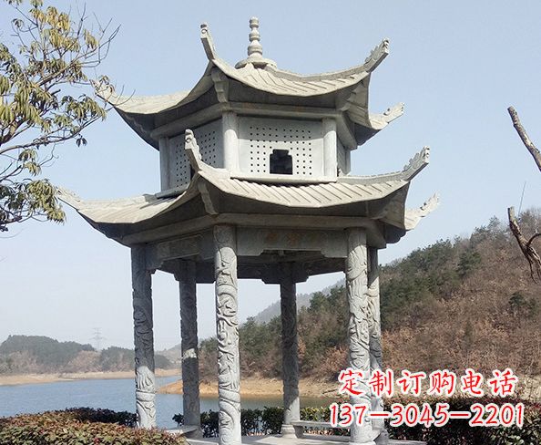 宁夏古典凉亭石雕