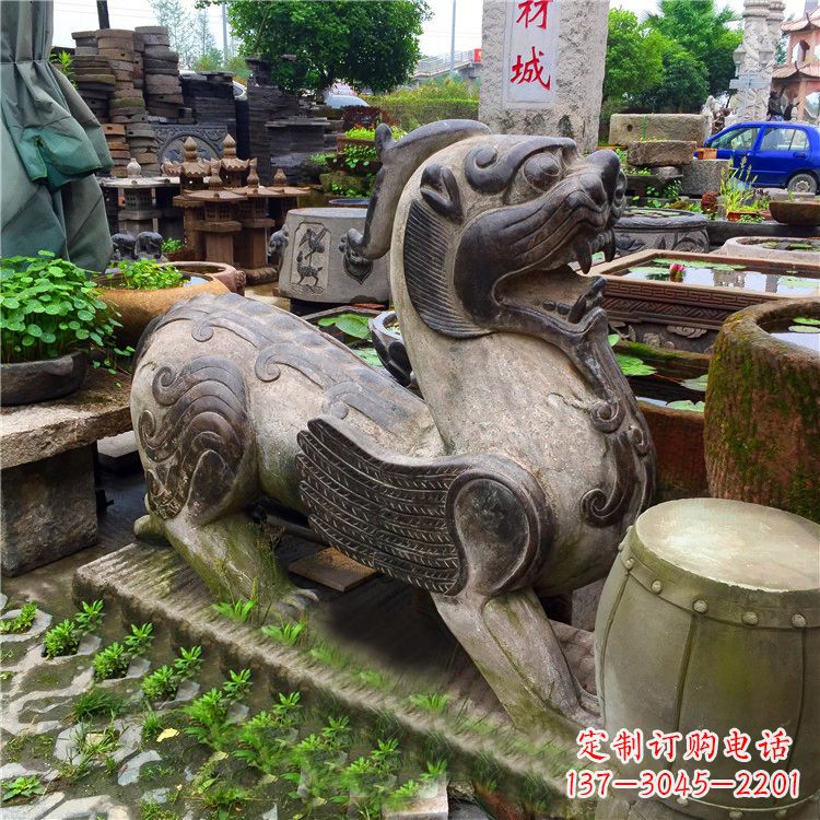 宁夏仿古貔貅石雕