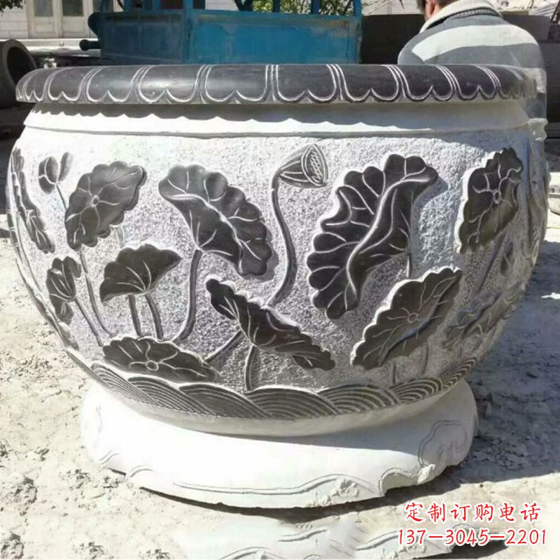 宁夏仿古青石做旧水缸