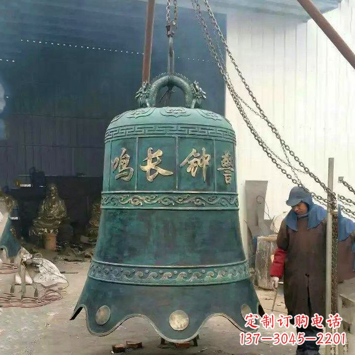 宁夏精美仿古青铜钟雕塑
