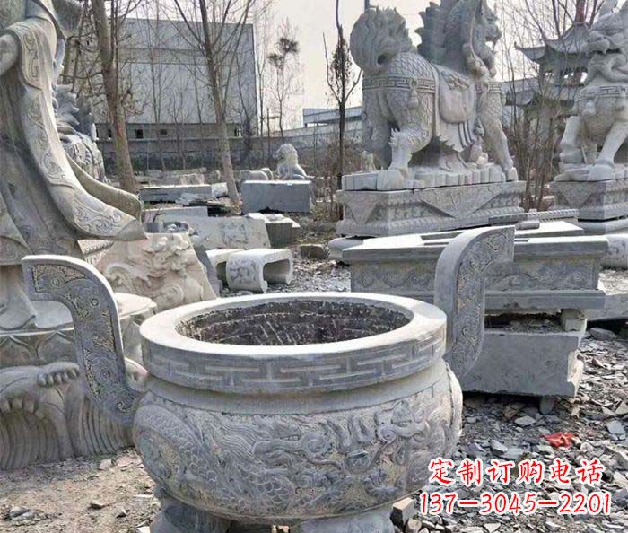 宁夏仿古精美石雕香炉