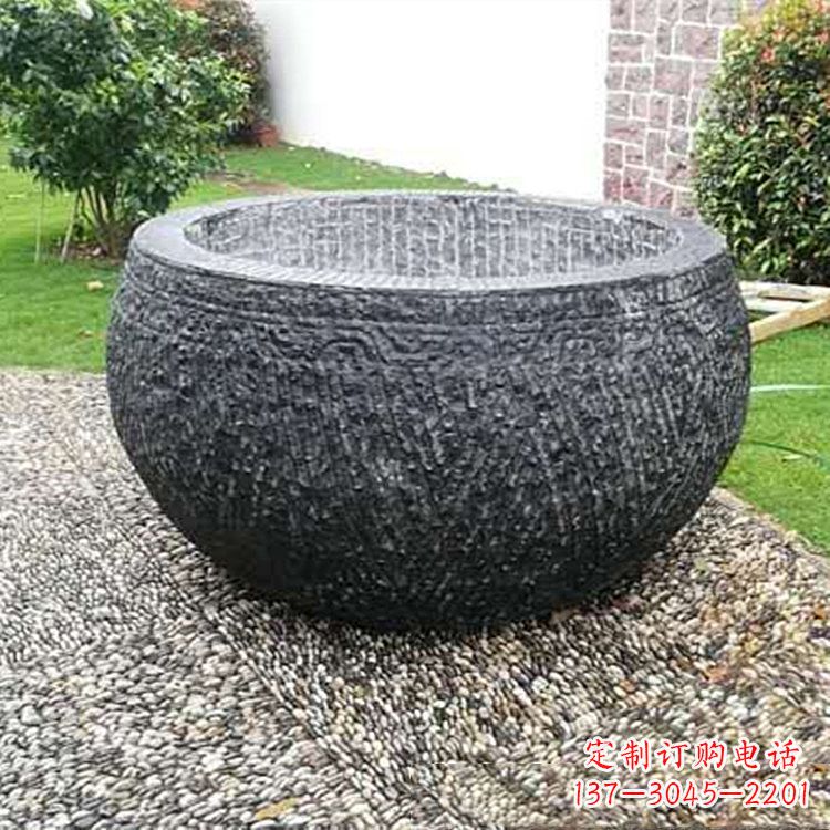 宁夏仿古石雕水缸