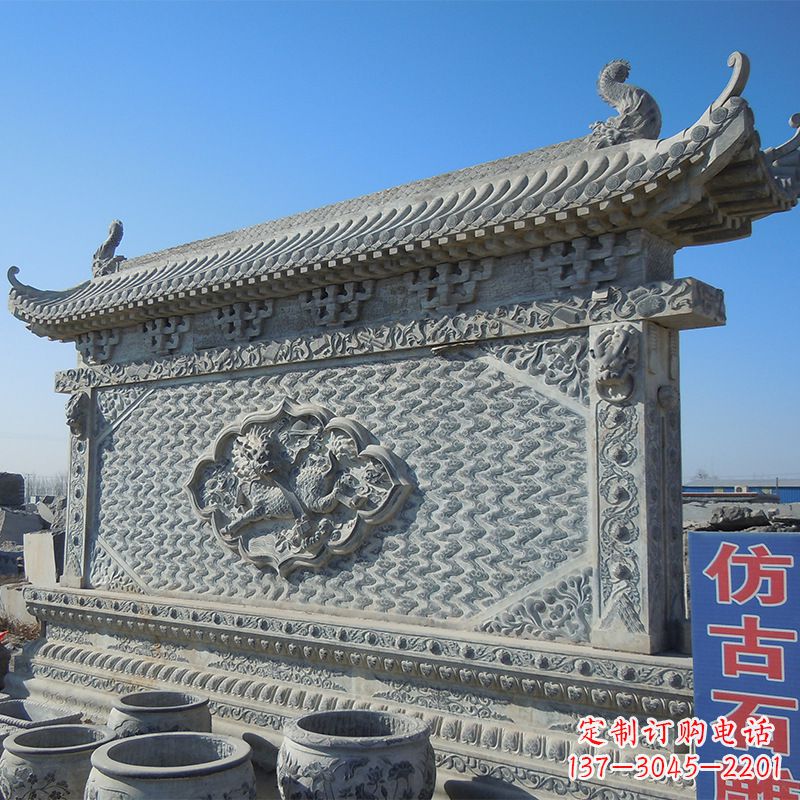 宁夏影壁石雕--让时光流转