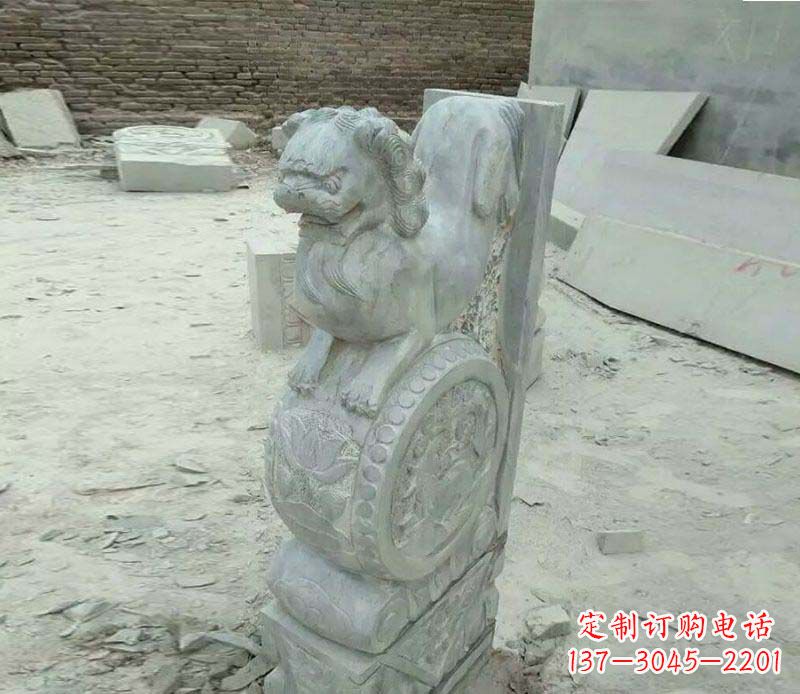 宁夏精美石门墩雕塑,缔造绝色佳作