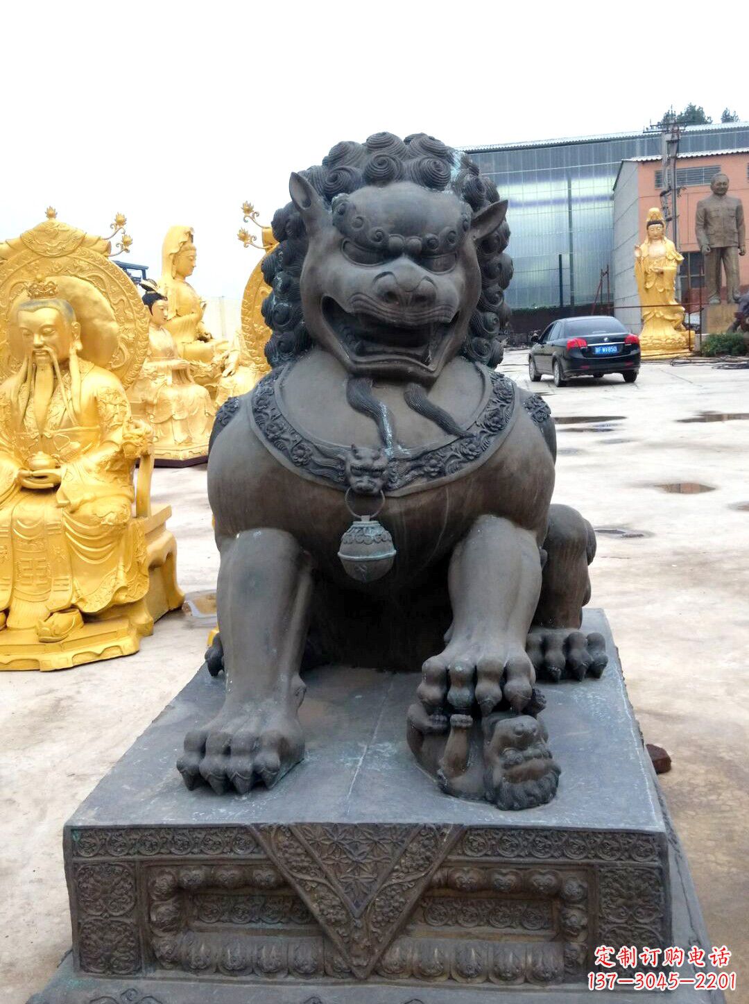 宁夏精美仿古铜狮子雕塑