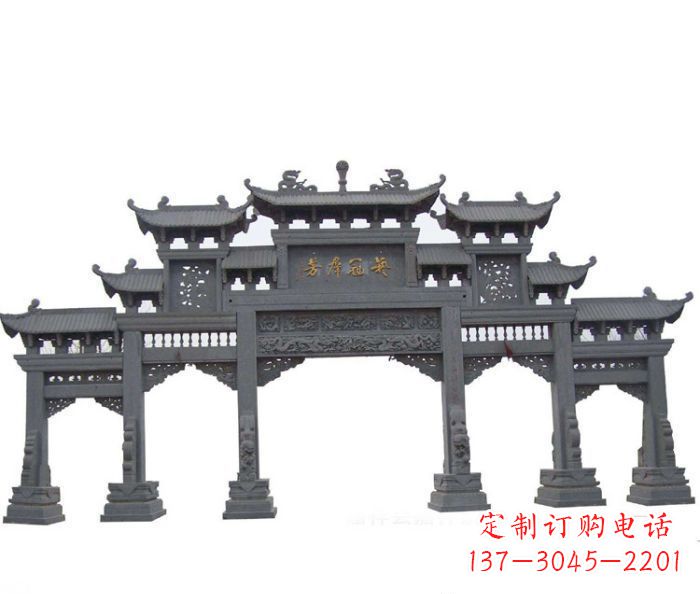 宁夏产品名称仿古牌坊石雕