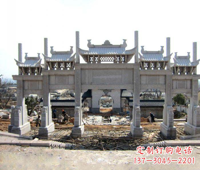 宁夏仿古牌坊雕塑,定制专属你的古典魅力