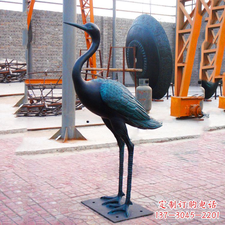 宁夏仿古仙鹤雕塑