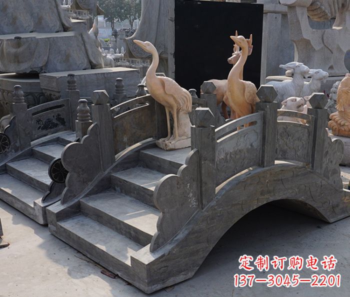 宁夏精致石制仿古拱桥雕塑