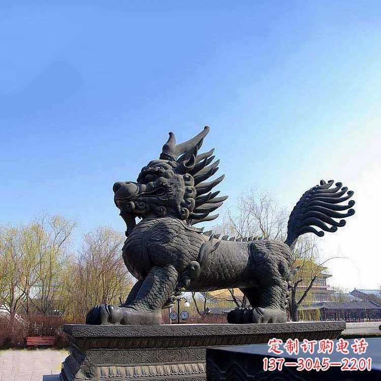 宁夏古典麒麟雕塑,精美绝伦