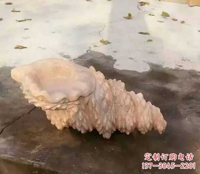 宁夏中领雕塑——精美海螺石雕塑