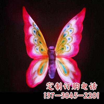 宁夏定制发光蝴蝶雕塑