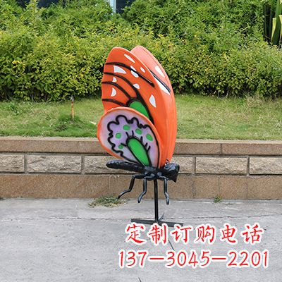 宁夏高端红色蝴蝶雕塑