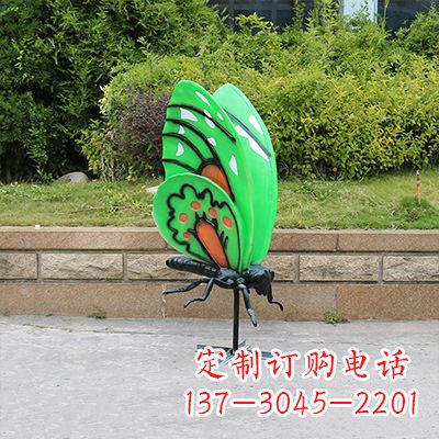 宁夏大号蓝色蝴蝶定制雕塑