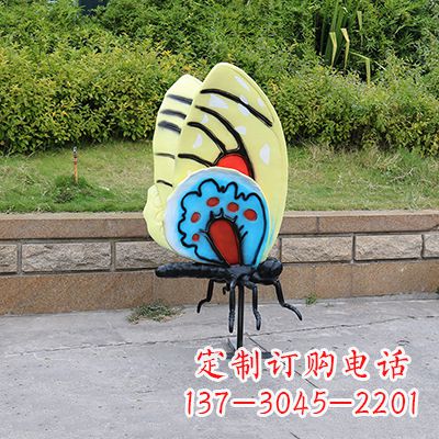 宁夏大号黄色蝴蝶雕塑