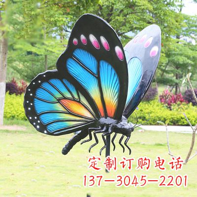 宁夏蓝蝴蝶雕塑-让你的室内空间焕发生机