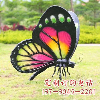 宁夏仿真蝴蝶_品红色款405x78x110