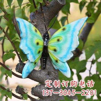 宁夏蓝色蝴蝶雕塑
