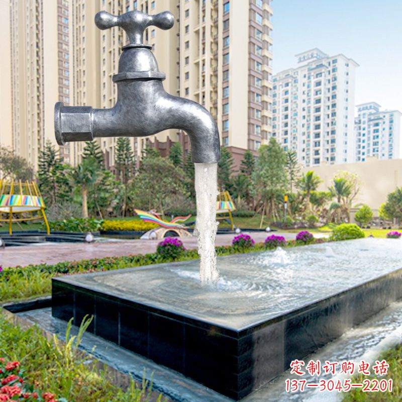宁夏仿真水龙头流水喷泉