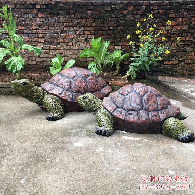 宁夏精致细腻的乌龟雕塑