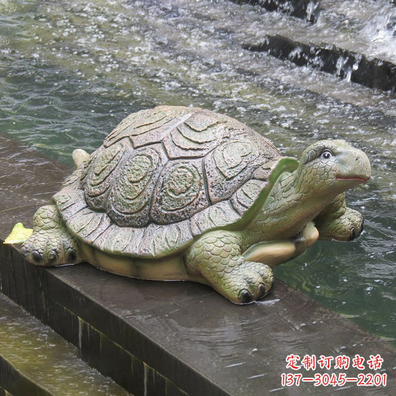 宁夏仿真乌龟-园林水景动物雕塑摆件