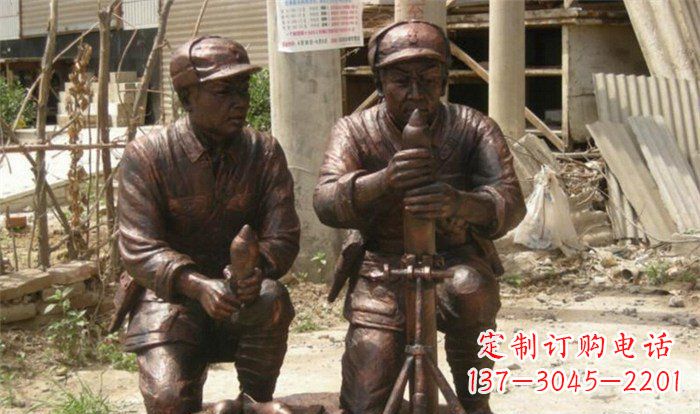 宁夏英勇勇士铜雕