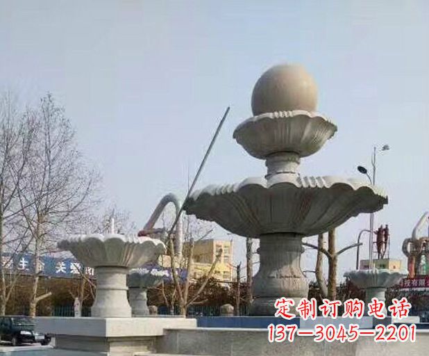 宁夏风水球大型喷泉石雕